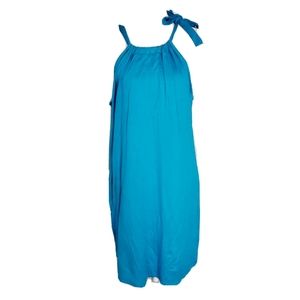 NWOT Trina Turk High Neck Blue Dress